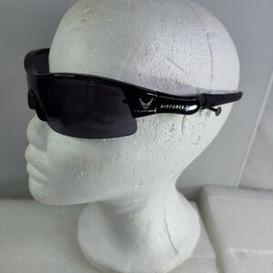 U S Air Force Black Wrap  Sunglasses 69-13-139 Men Women Unisex VGC